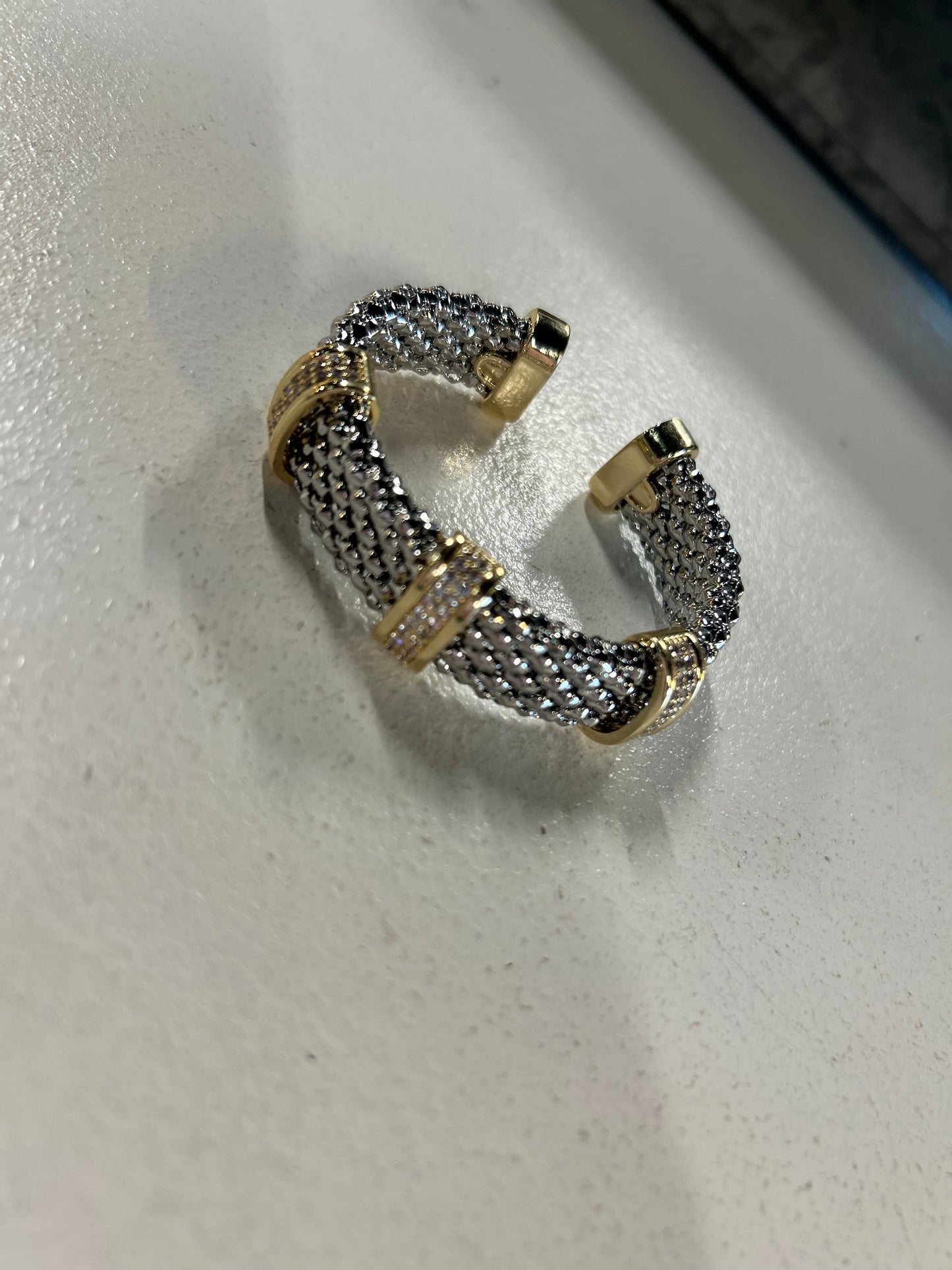 Gold and Silver Design Bracelet