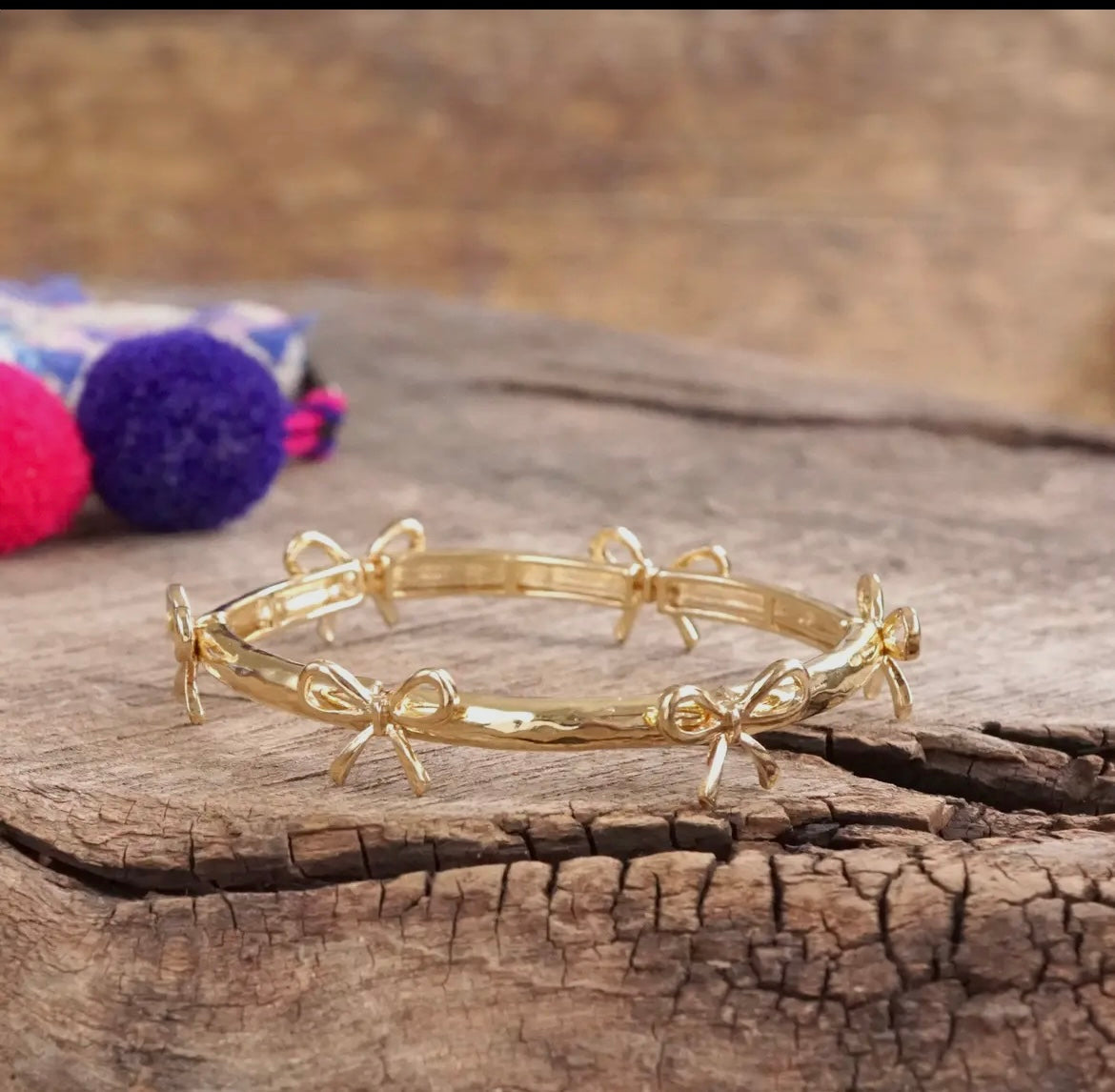Bow Bangle Bracelet