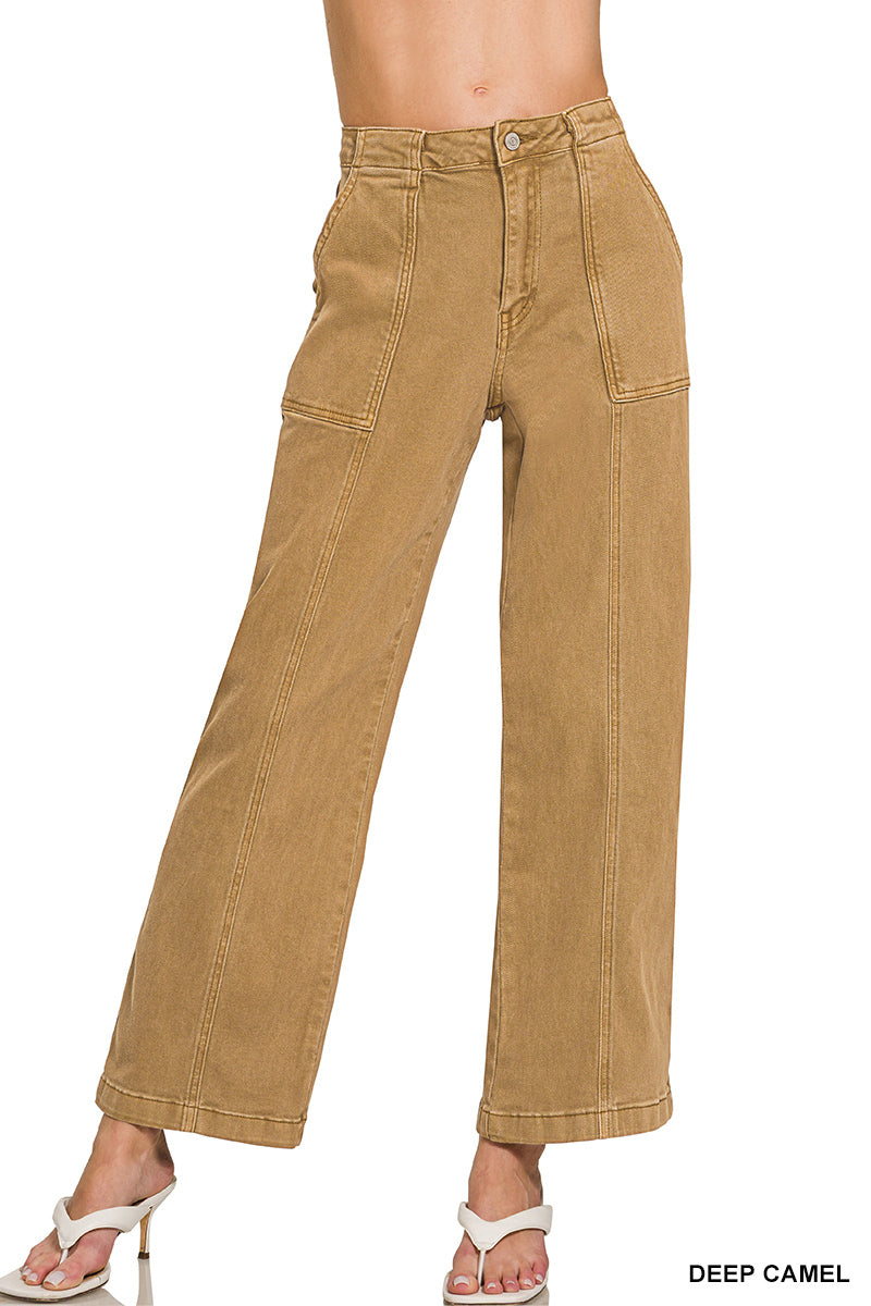Straight Leg Denim Jeans