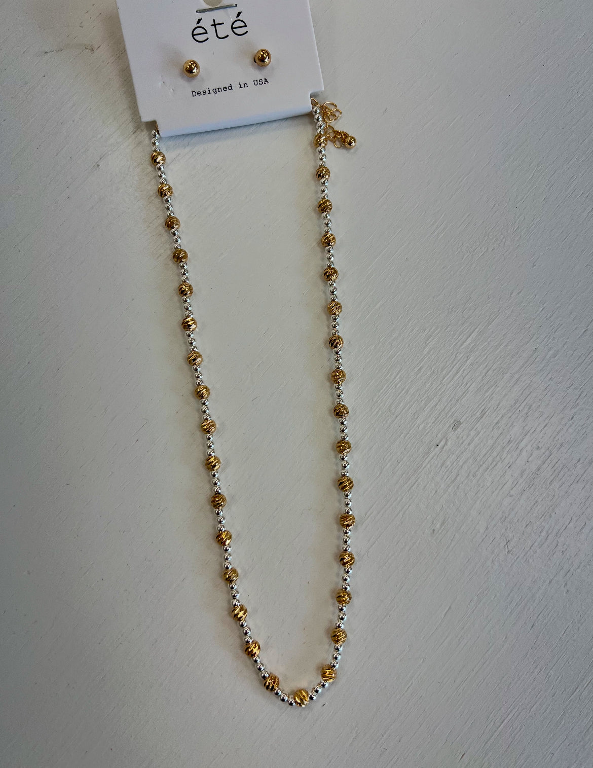 Gold & Silver Round Necklace