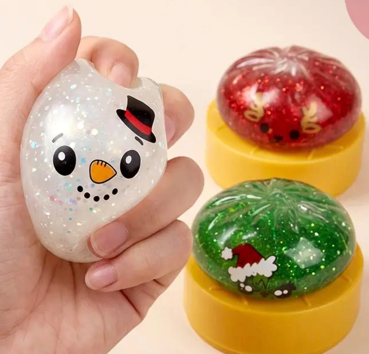 Glitter Mystery Christmas Dumpling Squishy