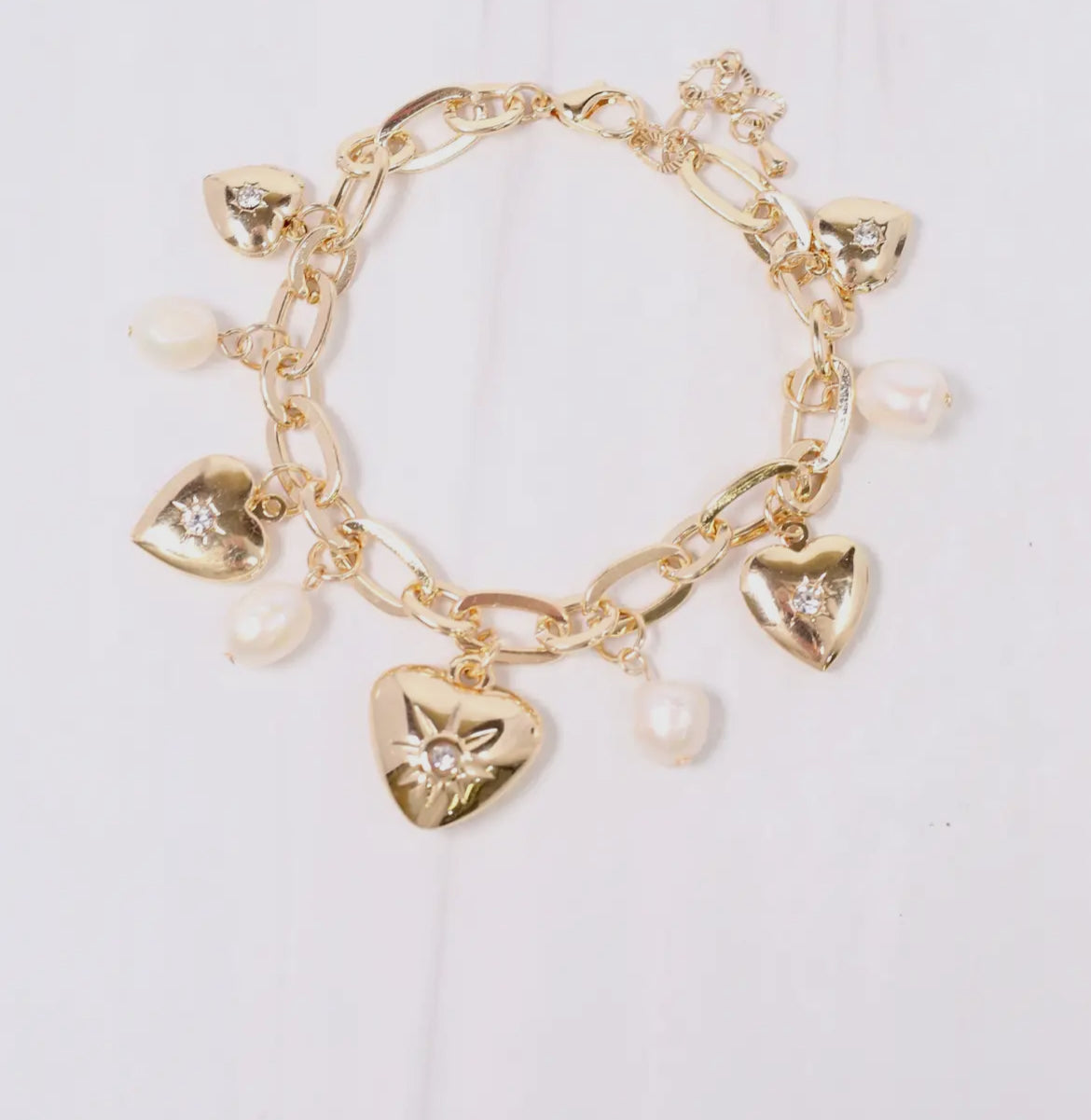 Heart Charm Bracelet