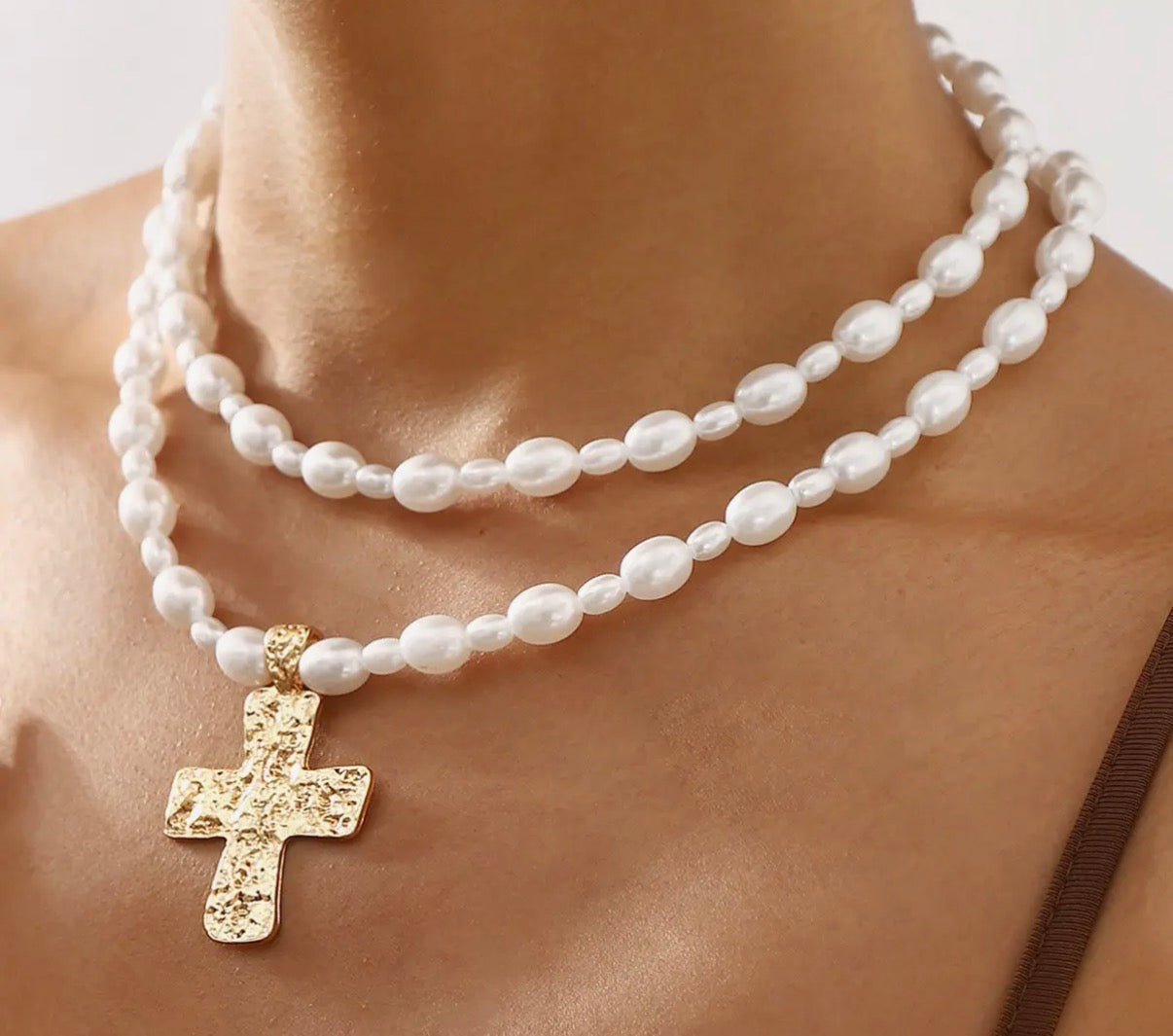 Layered across Necklace