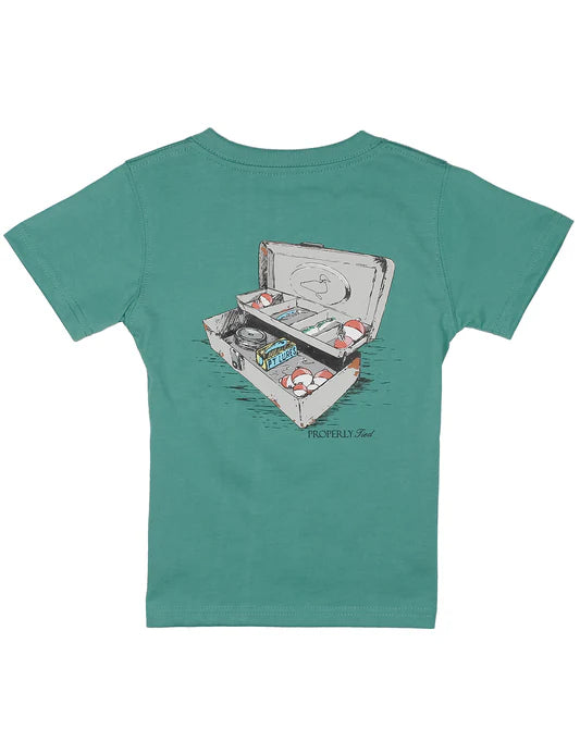 Boys Tackle Box SS Teal Tee