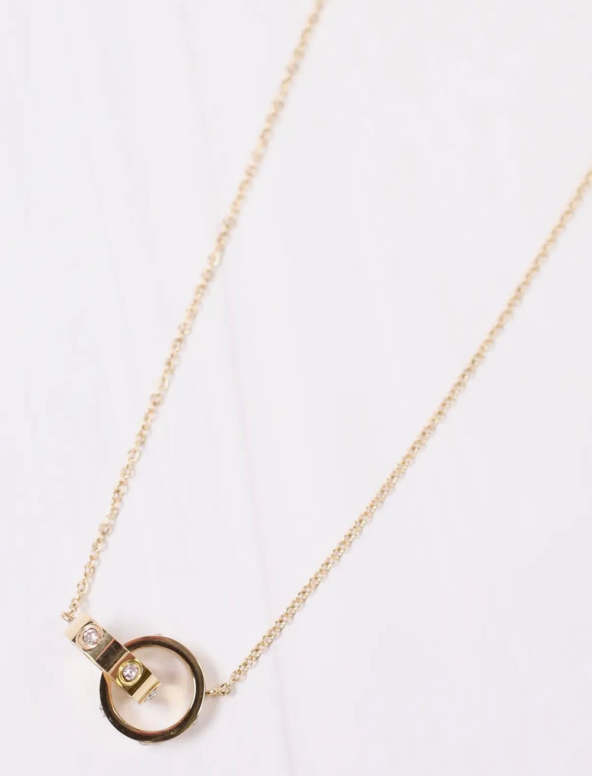 Gold Circle Necklace