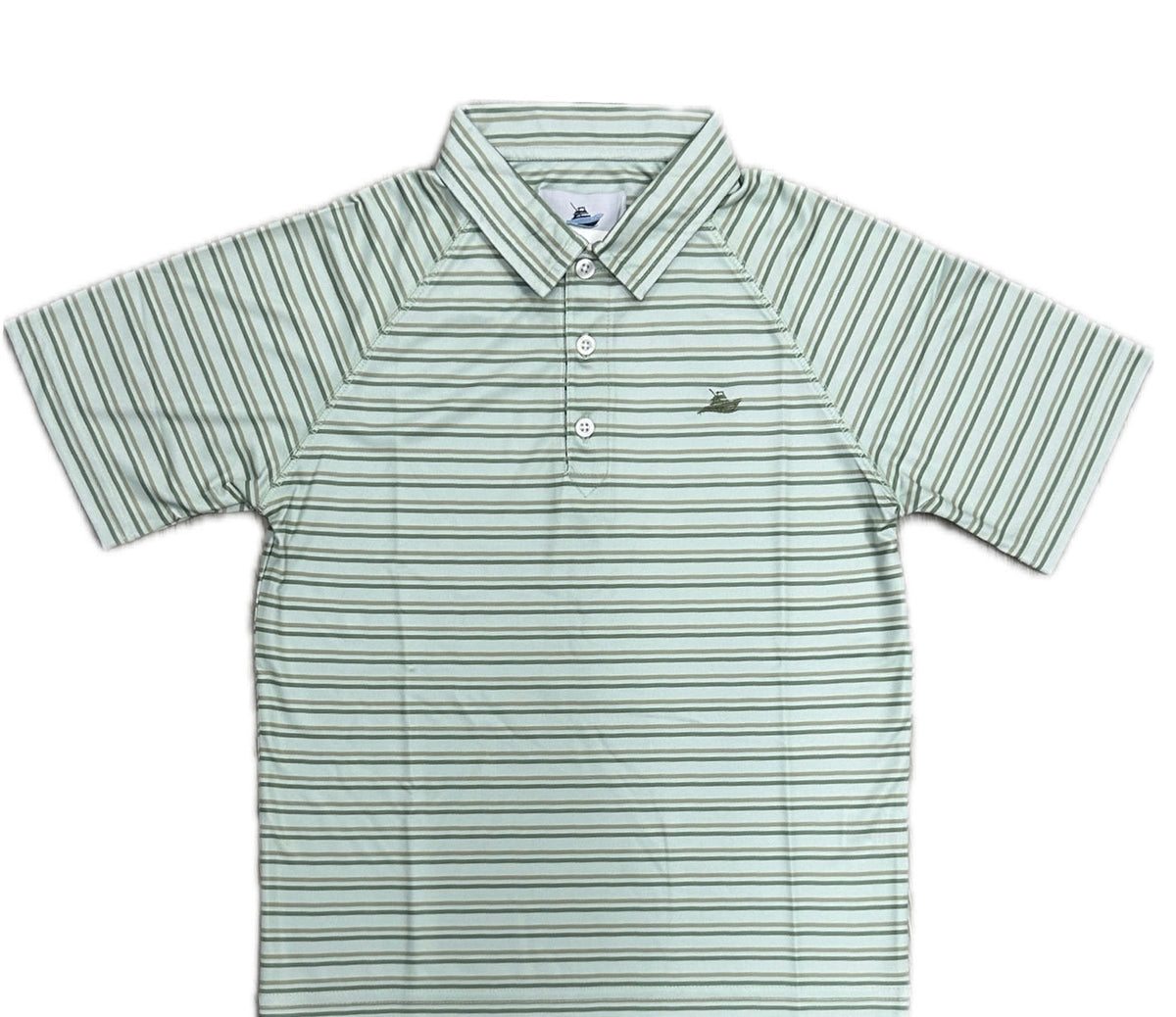Short Sleeve Polo-Seafoam/Elm/Oil