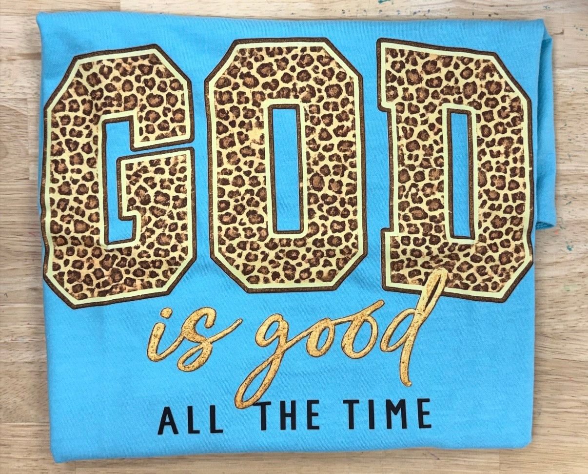 God is Good Leopard Tee