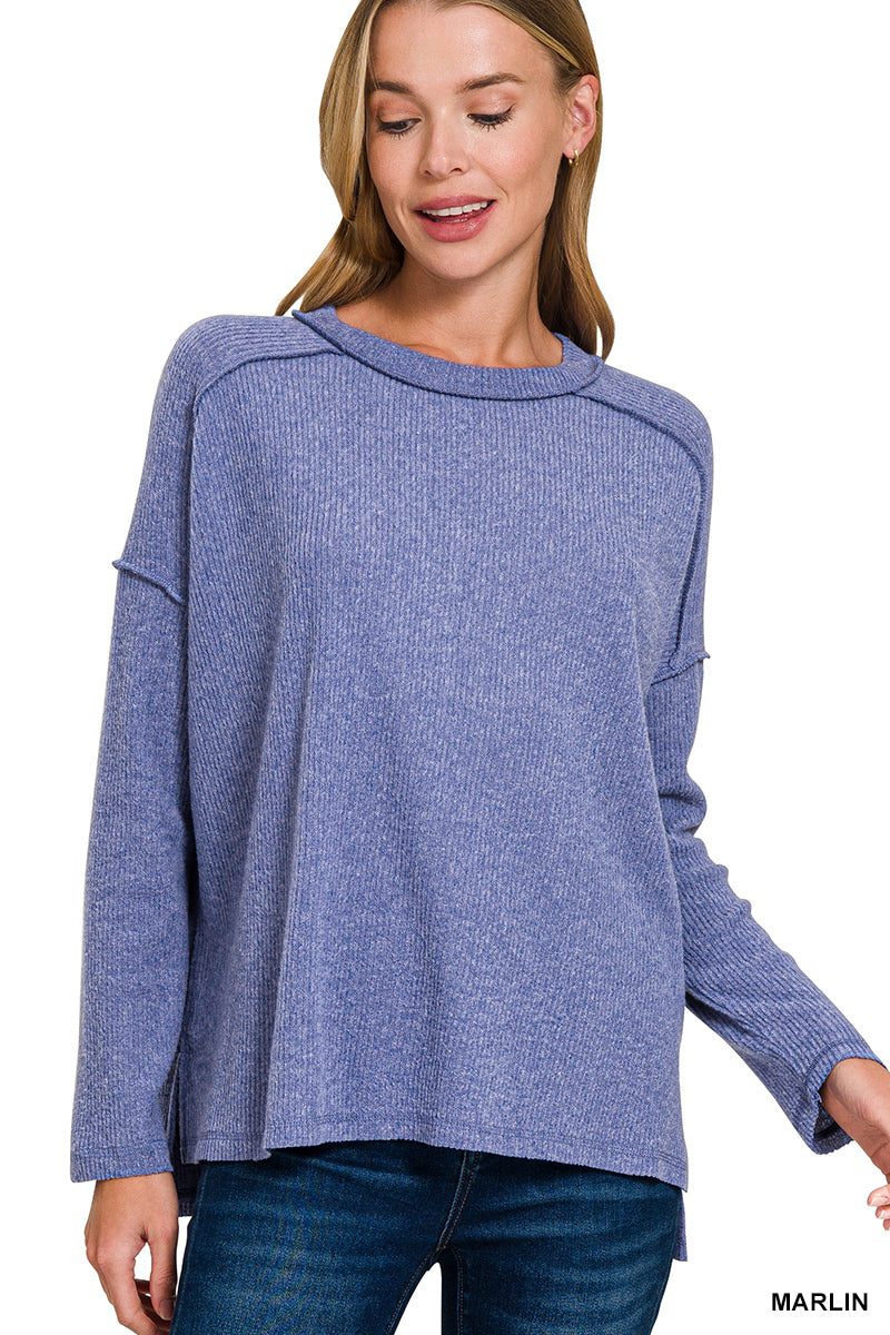 Soft Hem Sweater Top