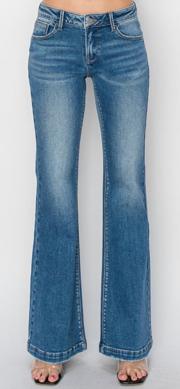 Low Rise Flare Jeans