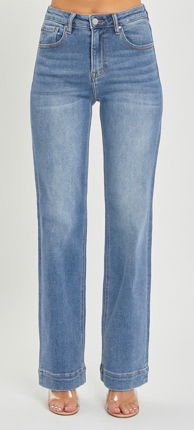 High Rise Straight Jeans