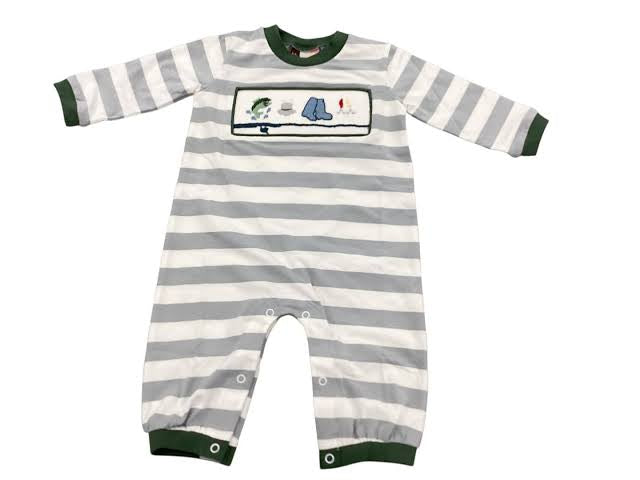 Gone Fishing Smocked Romper