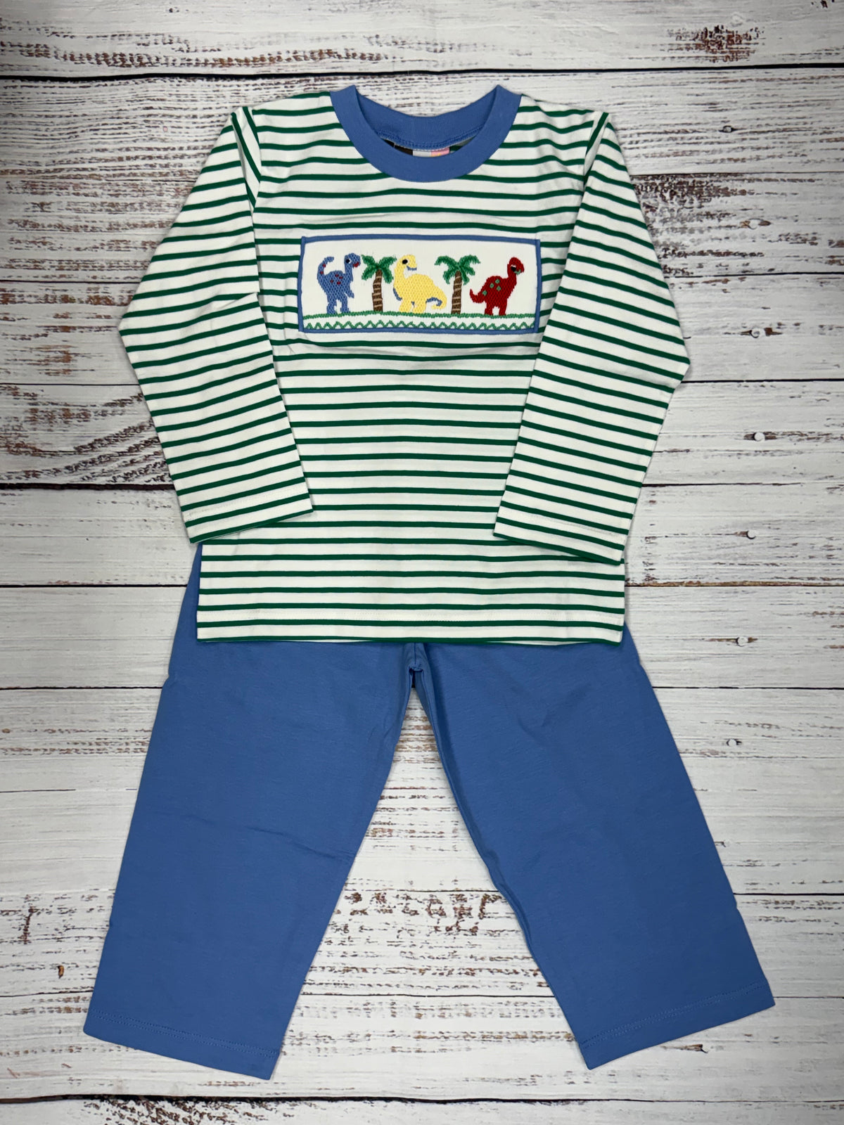 Dinosaur Smocked Pant Set