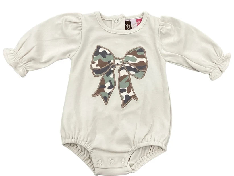 Camo Bow L/S Bubble