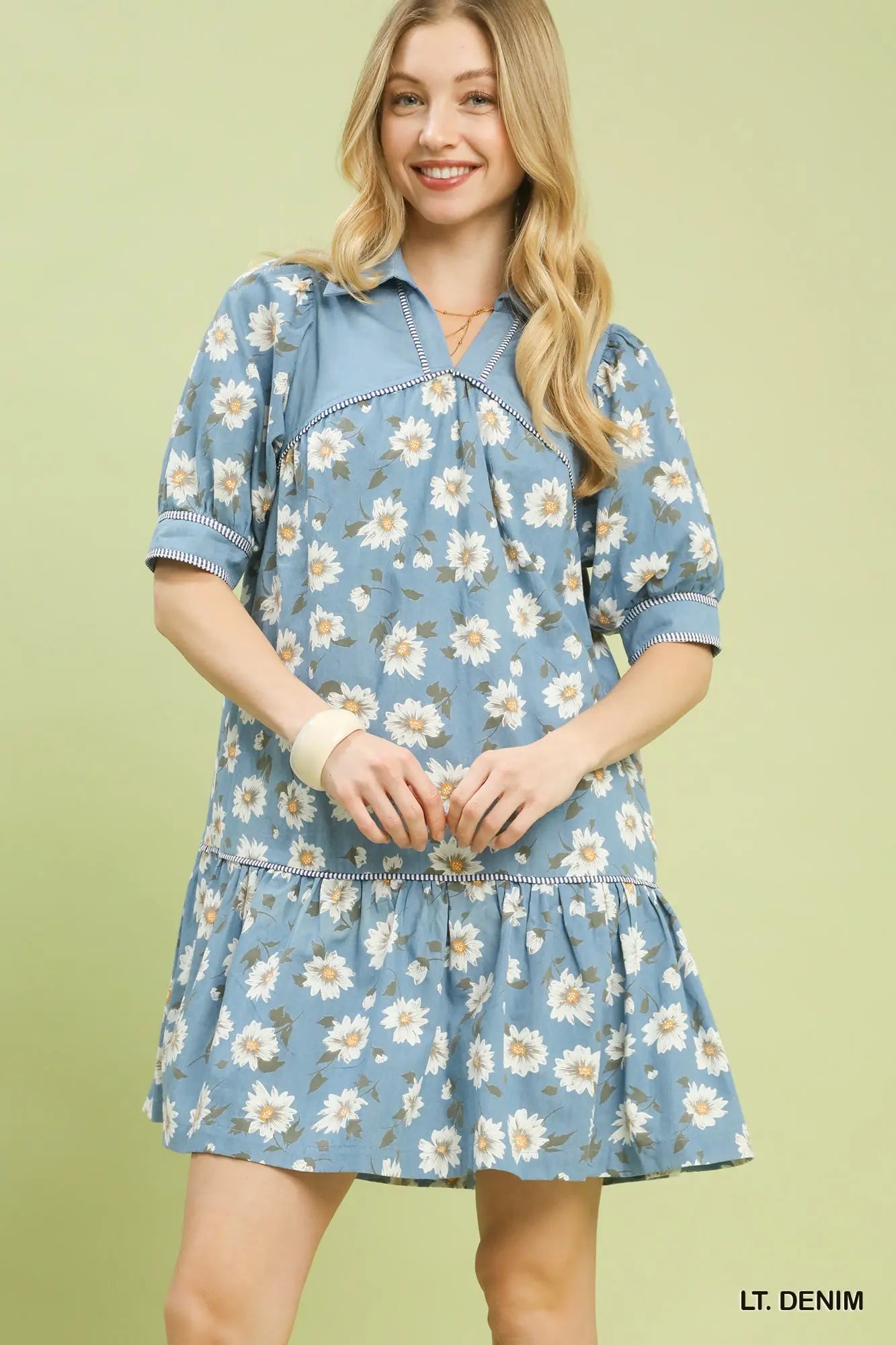 LT Denim Floral Dress
