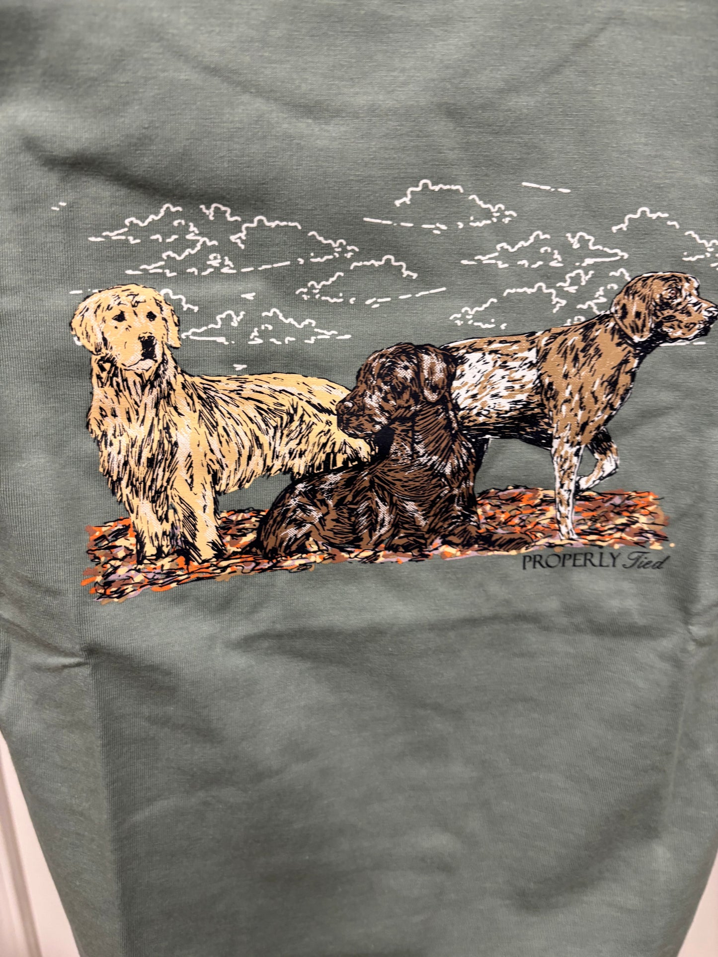 Boys Hunting Dog Long Sleeve Tee