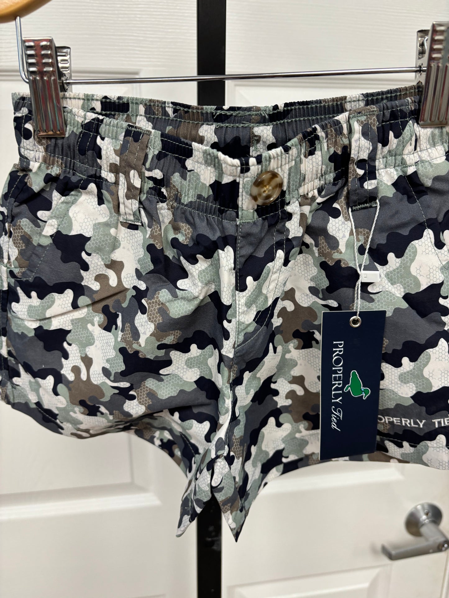 Boys Backwater Camo Shorts