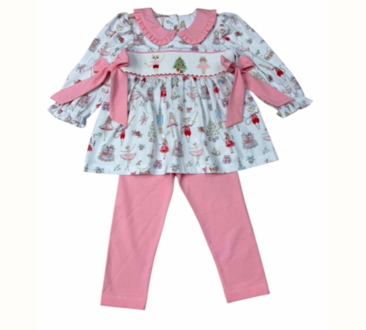 Nutcracker Smocked Legging Set