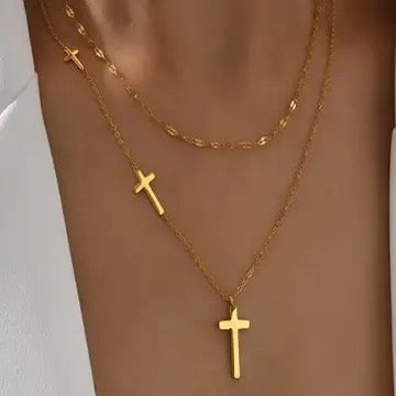 Cross Layer Necklace