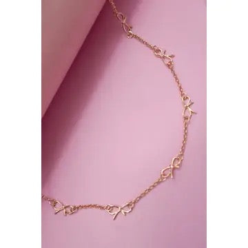 Bow Link Necklace