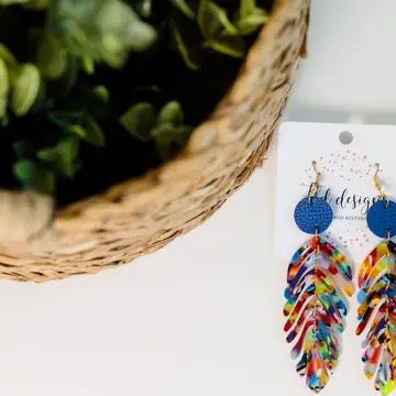 Tropical Palm Earrings