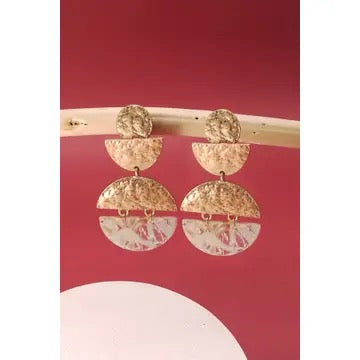 Half Moon Mixed Earrings