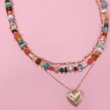 Stone Heart Necklace