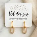 Gold Link Earrings