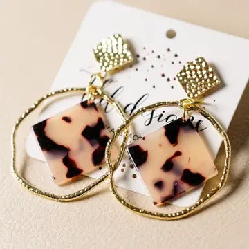 Cheetah Gold Earrings