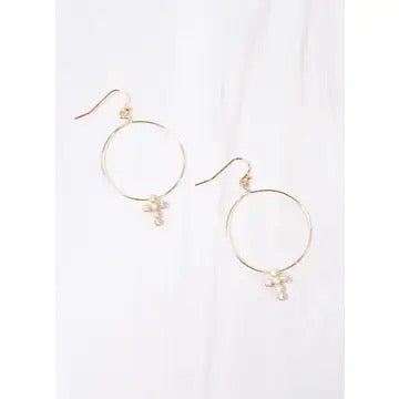 Cross Dangle Earrings