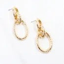 Gold Link Earrings
