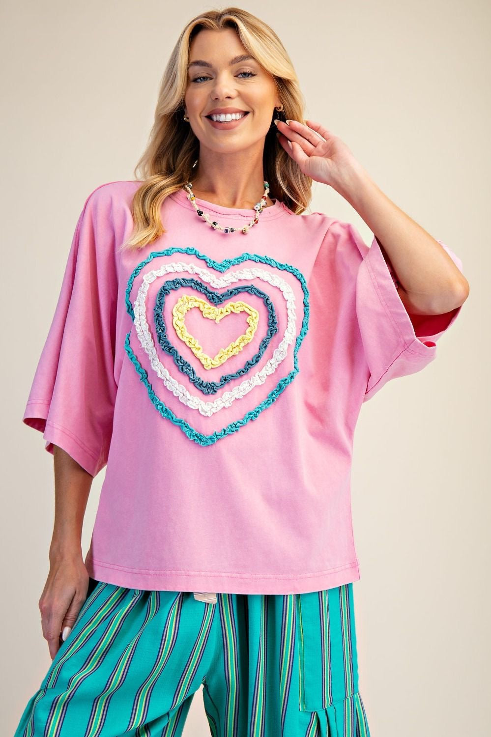 Candy Pink Heart Top