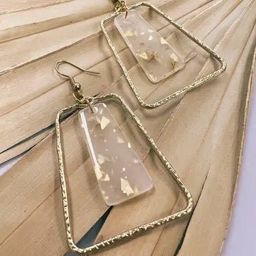Gold Flake Earrings
