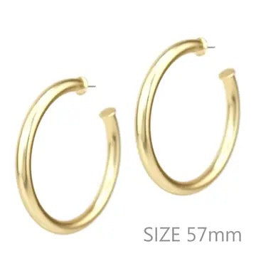 Gold Thick Hoops