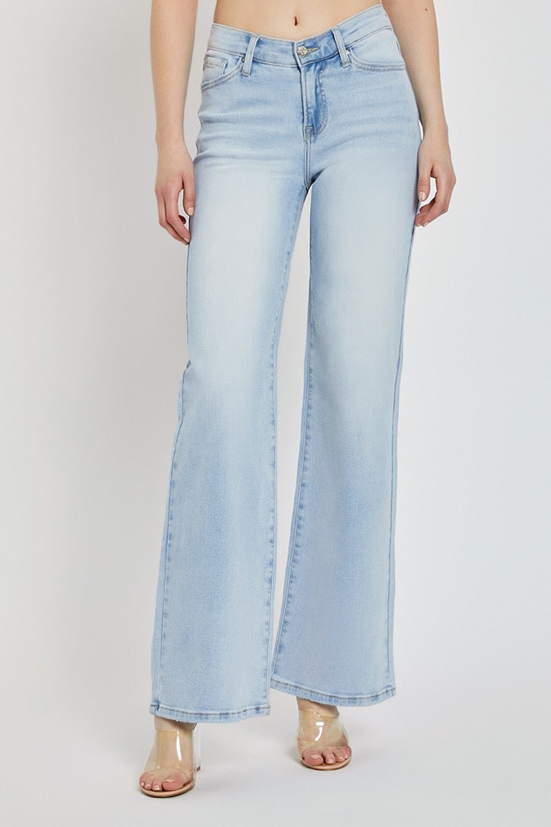Light Wash Wide Leg Jeans