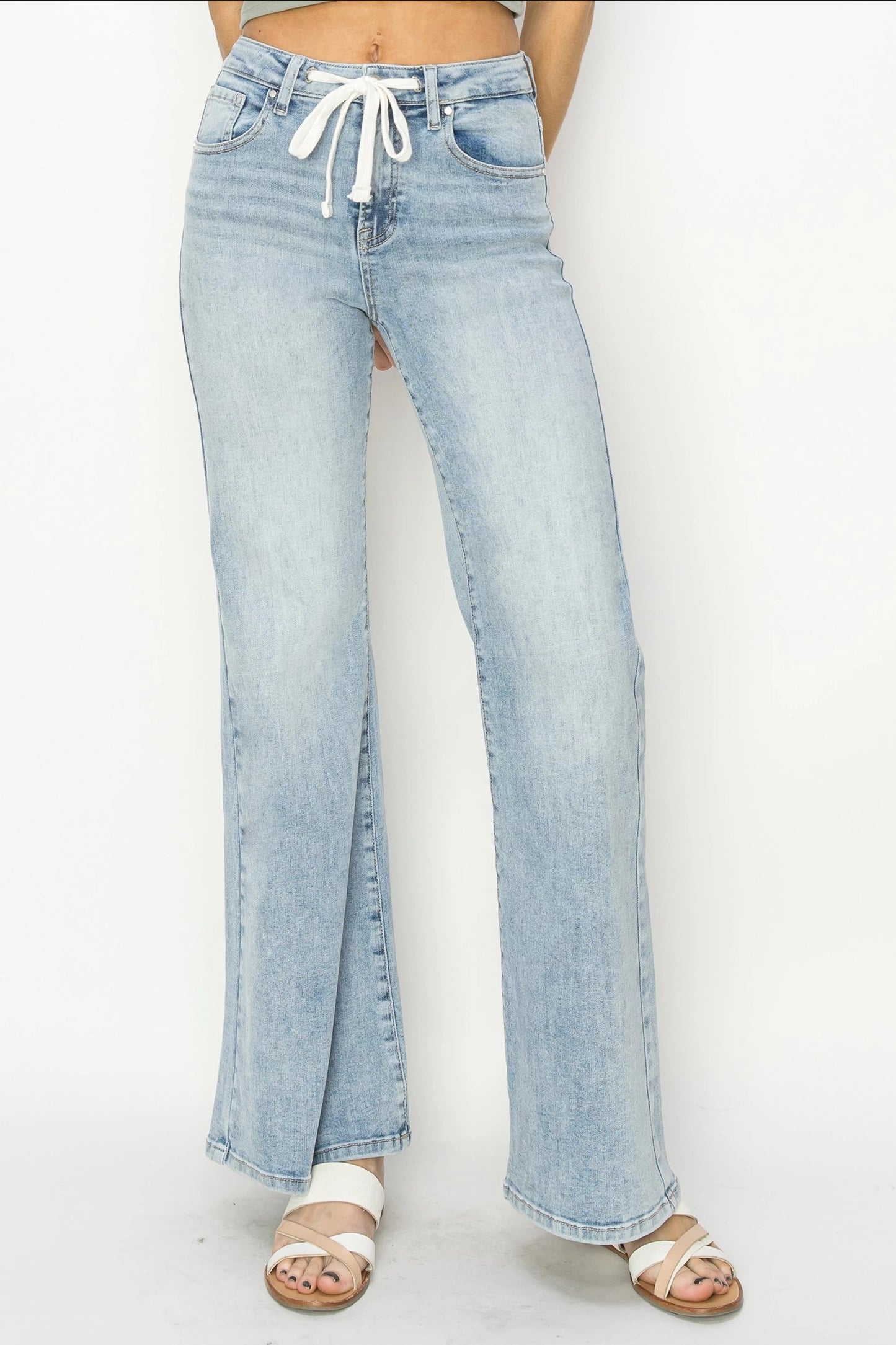 Drawstring Relaxed Jeans