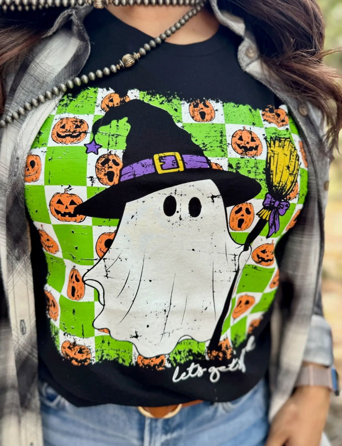 Green Ghost Graphic Tshirt