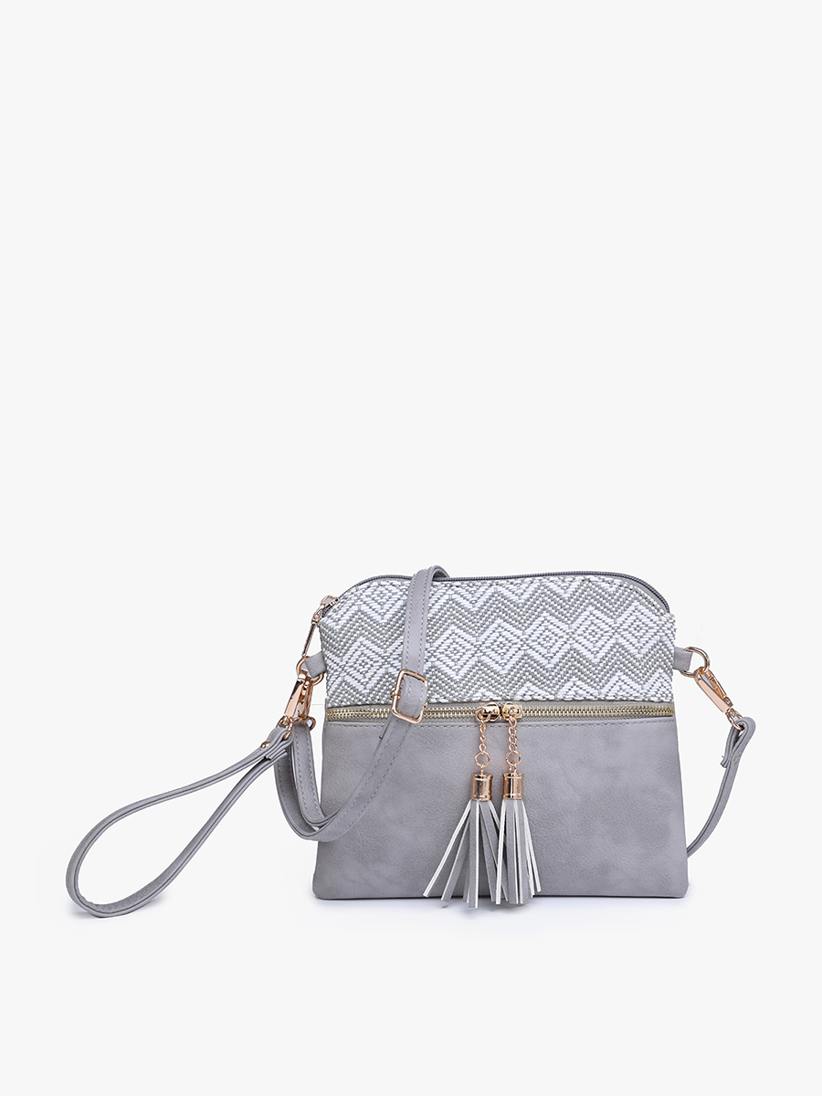 Tara Double Zip Crossbody Bag/Wristlet for Women
