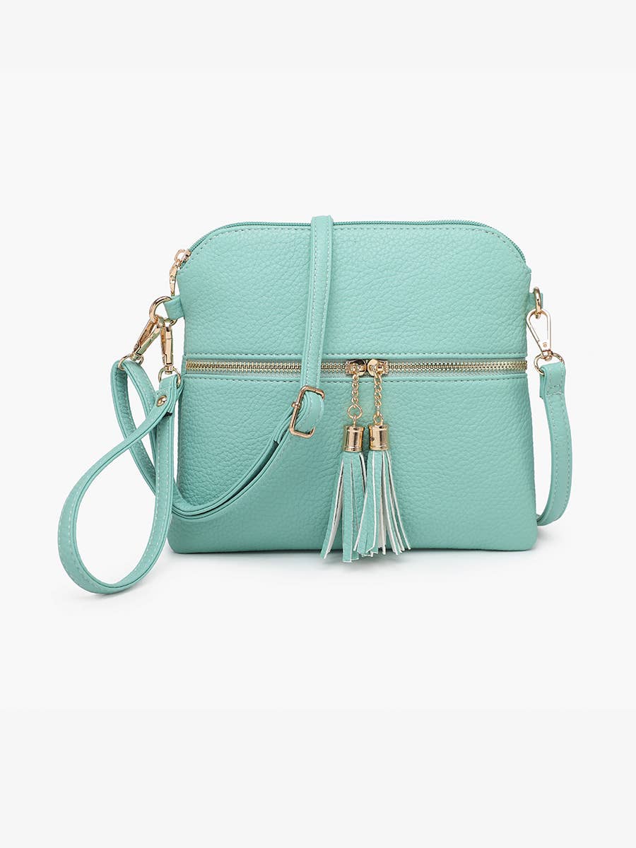 Tara Double Zip Crossbody Bag/Wristlet for Women