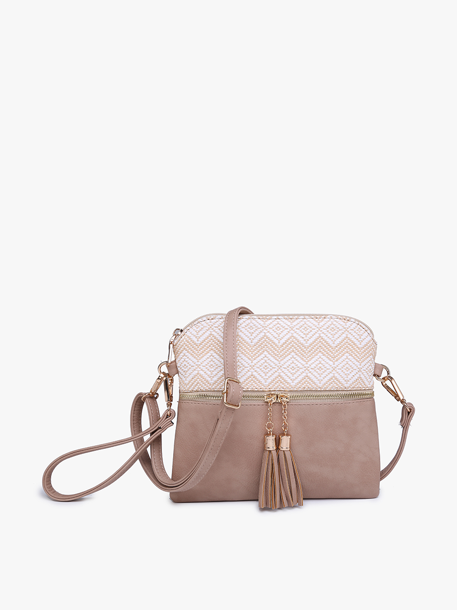 Tara Double Zip Crossbody Bag/Wristlet for Women