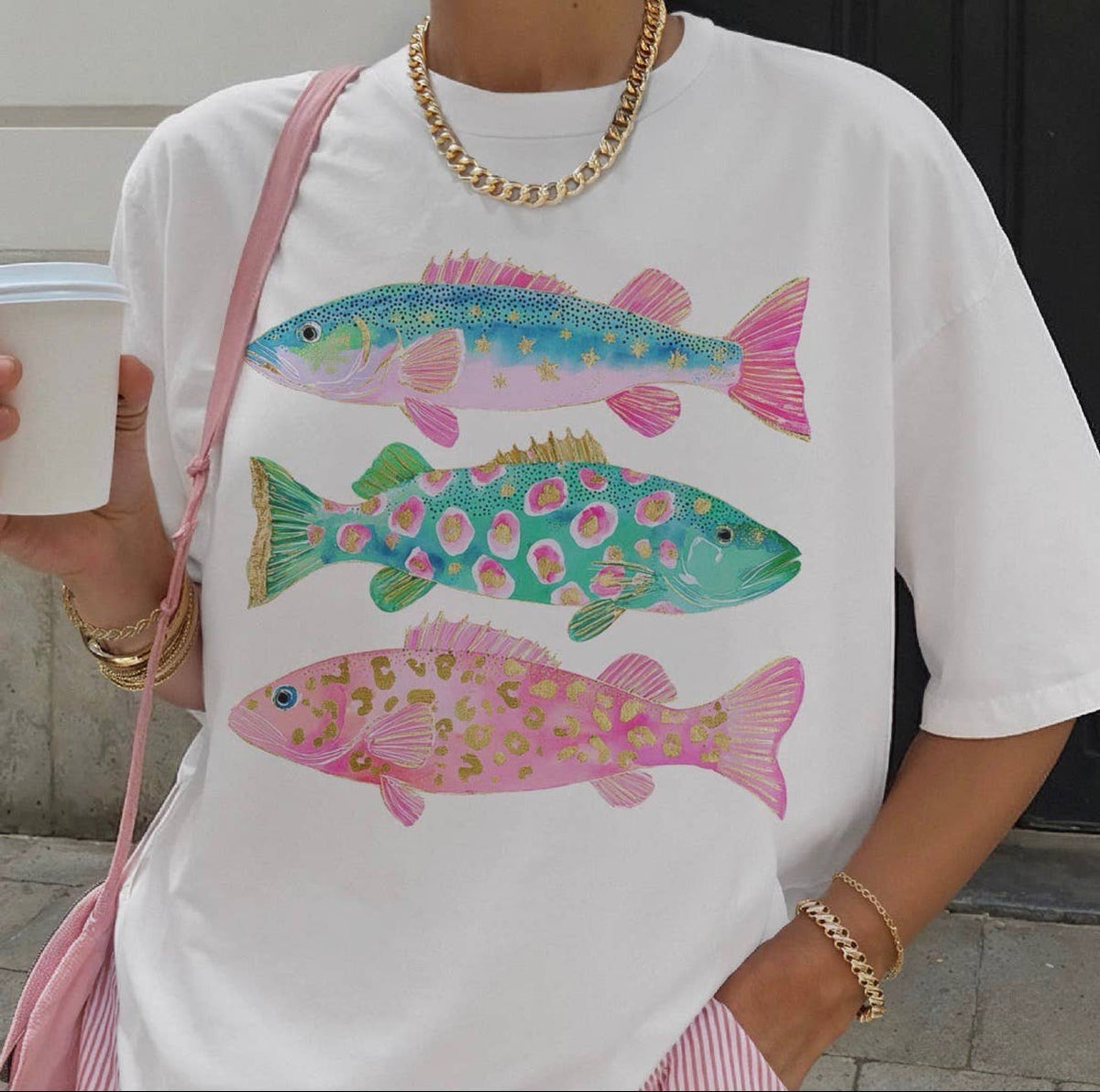 Colorful Trout Tee