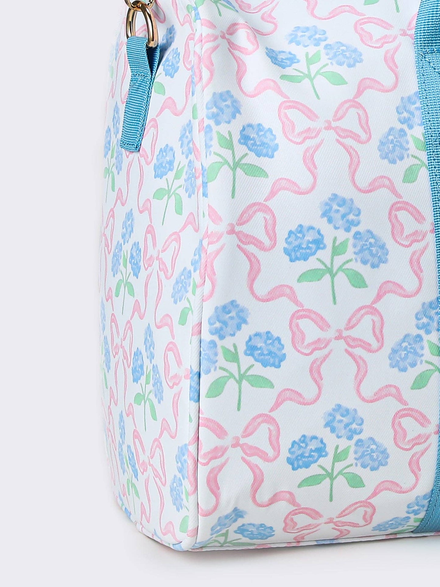 Women Bow Print Canvas Travel Bag