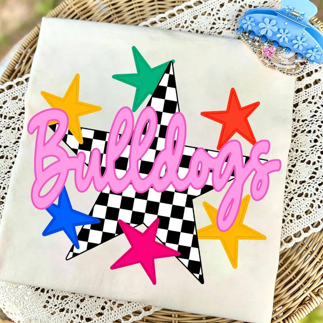 Bulldogs Checkered Tee