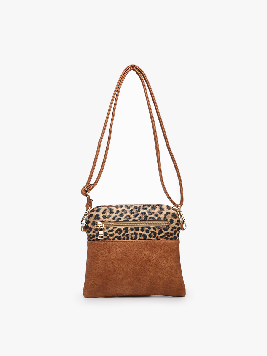 Tara Double Zip Crossbody Bag/Wristlet for Women