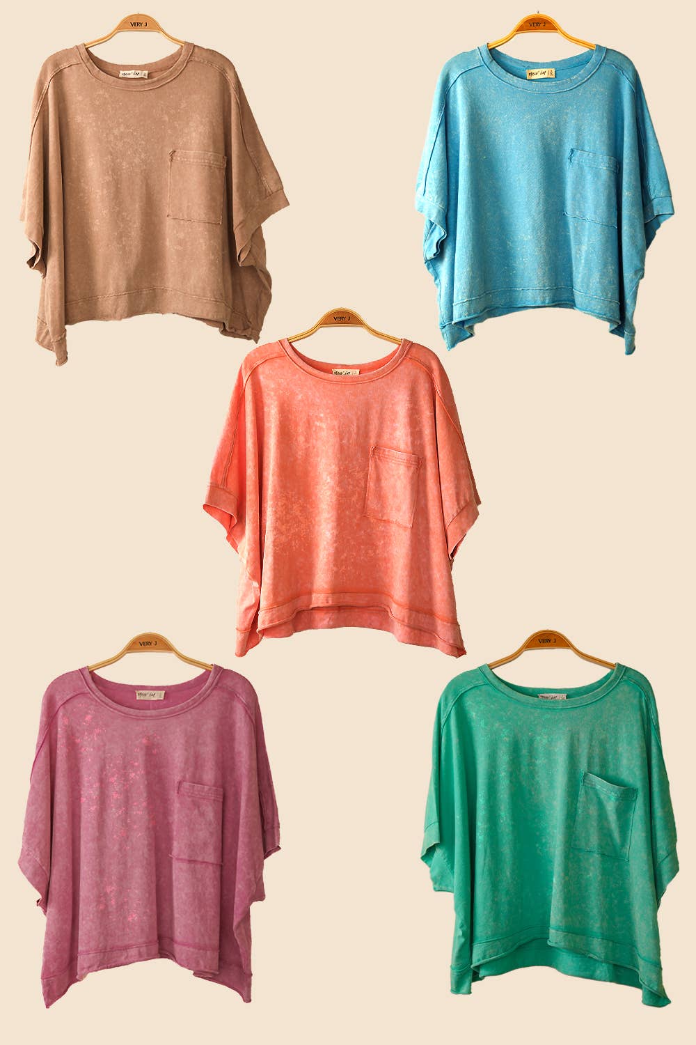 NT11429-Mineral Washed Oversized Crop Comfy Knit Top
