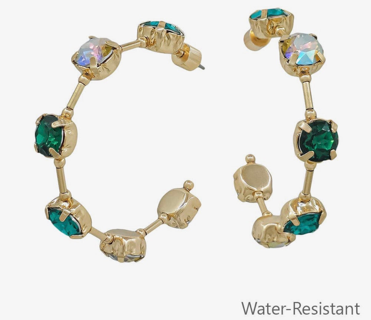 Crystal Hoop Earrings