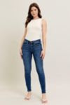 Dark Skinny Straight Jeans