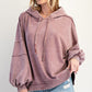 Mauve Hooded Pullover