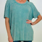 Acid Wash Hem Top