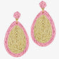 Pink & Tan Earrings