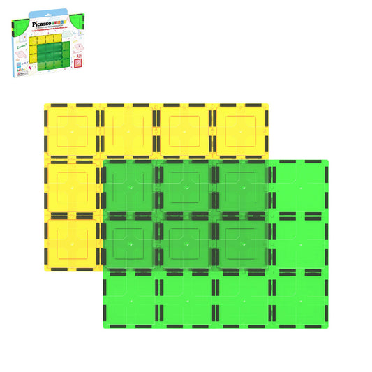 PicassoTiles 2 Piece Large Magnetic Stabilizer Tile Set